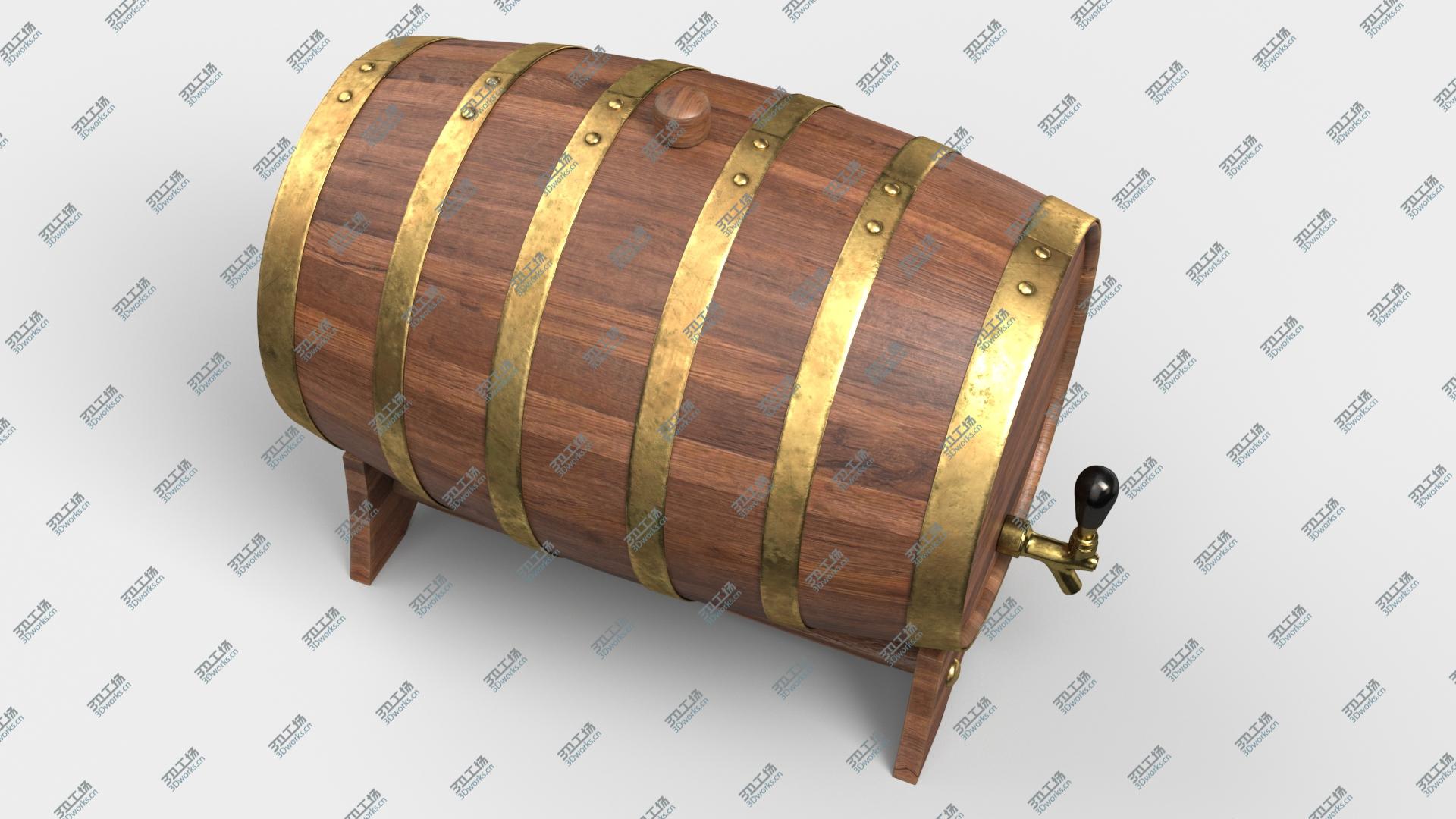 images/goods_img/202105074/Whiskey Barrel Walnut Brass 3D model/2.jpg